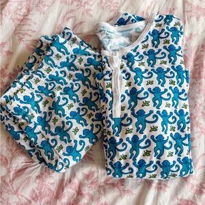 Roller Rabbit Blue Monkey Pant Pajamas